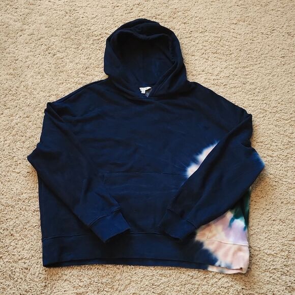 Wildfox Tops - Wildfox Navy Tie-Dye Hoodie